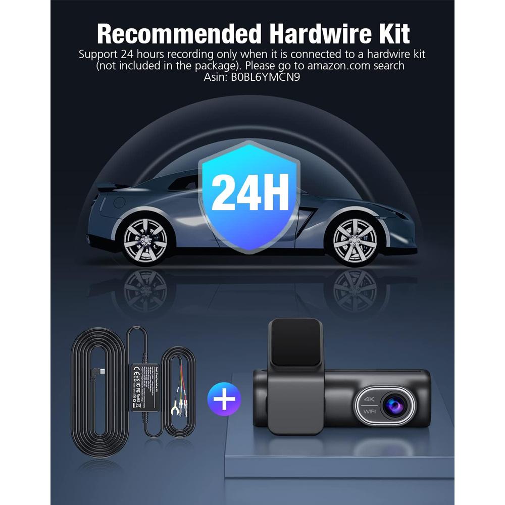 OMBAR Dash Cam Front And Rear OMBAR Dash Cam Hardwire Kit_OMBAR
